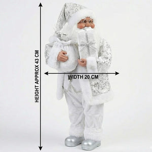 Sparkling Silver Santa