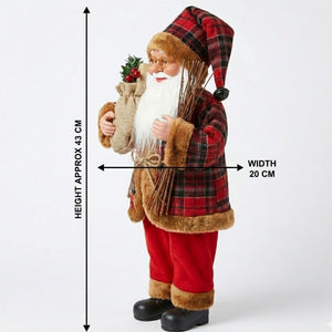 Rustic Plaid Santa