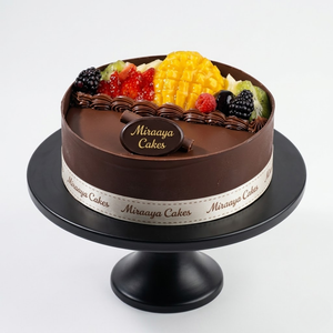Fruit and chocolate cake