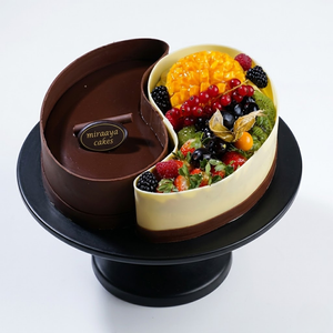 fruit & chocolate moon cake
