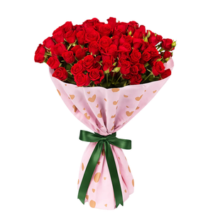 Crimson Love – 30 Red Spray Roses Bouquet