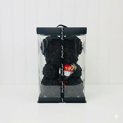 Black Rose Teddy Bear