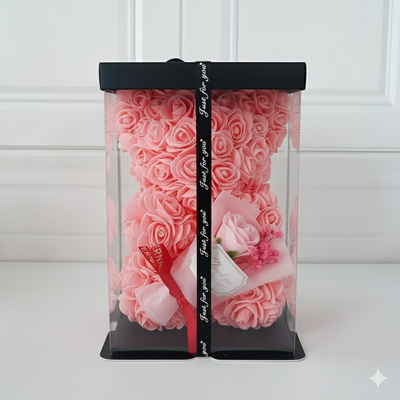 Meat Pink Rose Teddy Bear