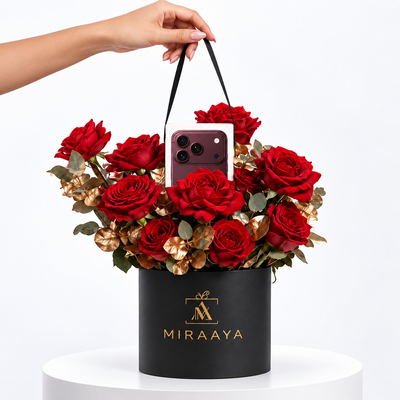 iPhone 18 Pro Max & Red Roses Luxury Gift Box