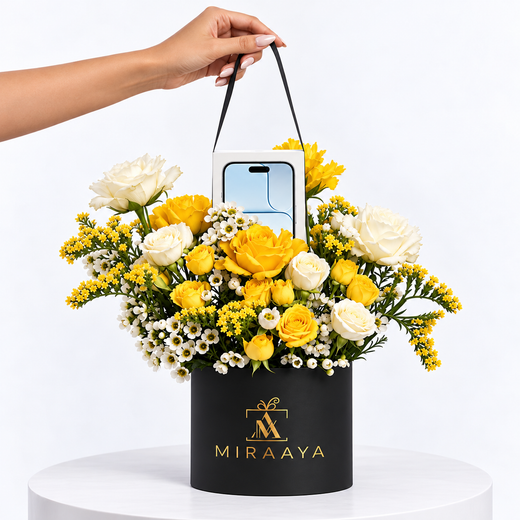 iPhone 17 Air & Yellow Rose Luxury Gift Box