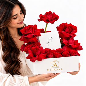 AirPods Pro 3 & Red Roses Luxury Gift Box