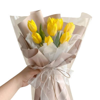 Golden Sunshine Tulip Bouquet