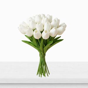Pristine White Tulip Bunch