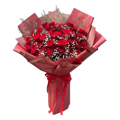 The Grand Passion 50-Rose Bouquet