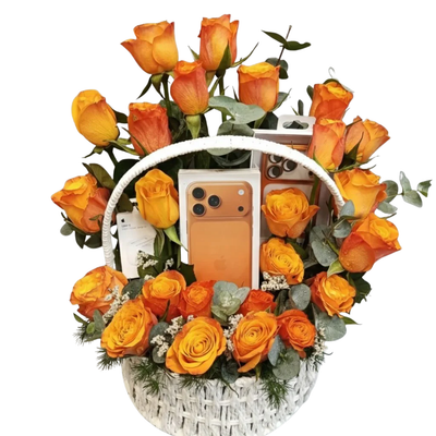 Golden Horizon Tech & Bloom Basket