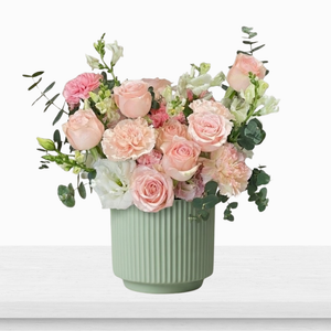 Soft Romantic Pastel Floral Arrangement