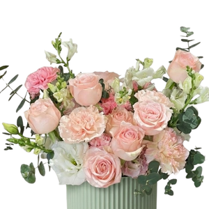 Soft Romantic Pastel Floral Arrangement
