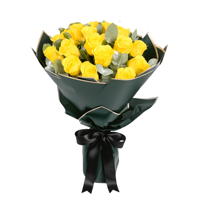 Sunshine Grace – 25 Yellow Roses Bouquet