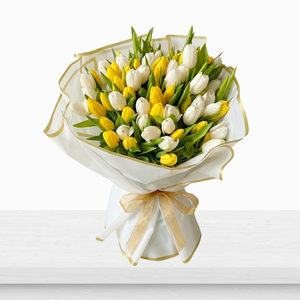 Golden Harmony Tulip Bouquet