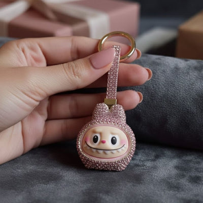 Crystal pink keychain