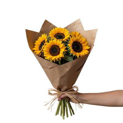 Rustic Sunshine Sunflower Bouquet
