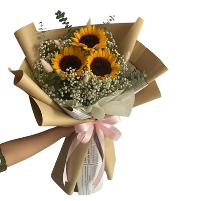 Rustic Golden Sunflower Bunch