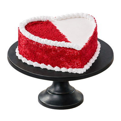 Red Velvet Love Heart cake