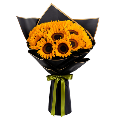 Golden Radiance – Grand Sunflower Bouquet