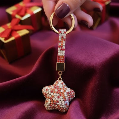 Crystal Star Keychain