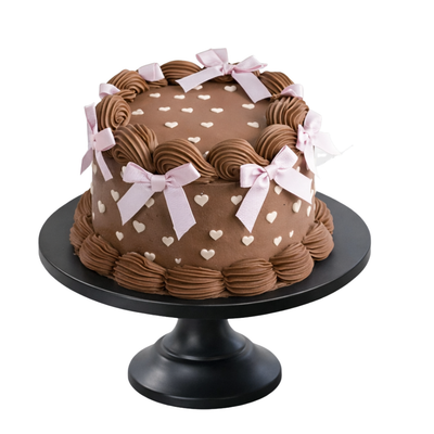 Mini Chocolate Pink Bow Cake