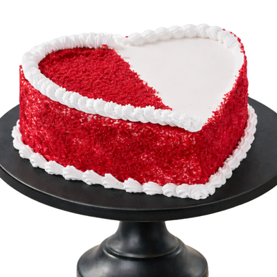 Red Velvet Love Heart cake