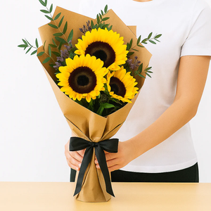 Sunshine Embrace – Sunflower Bouquet