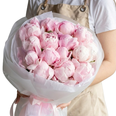 Sweet Pink Peony Embrace