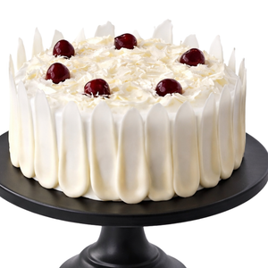 White Elegance Cherry Cake