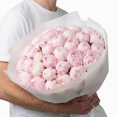 Porcelain Pink Peony Gift Bouquet