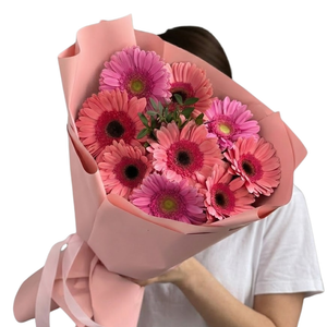 Dual-Tone Pink Gerbera Bouquet