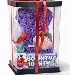 purple Teddy Gift Box