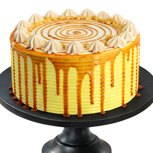 Golden Caramel Swirl cake