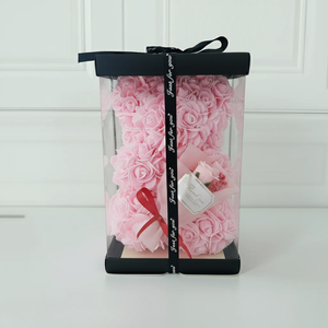 Luxury Pink Rose Teddy Bear