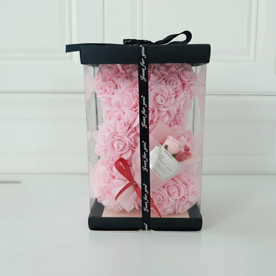 Luxury Pink Rose Teddy Bear