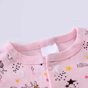 Baby Girls' Pink Unicorn & Star Layette Set