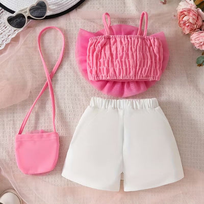 Toddler Girls' Rose Top, Skort & Bag Set