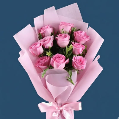 The Sweet Affection Pink Rose Bouquet