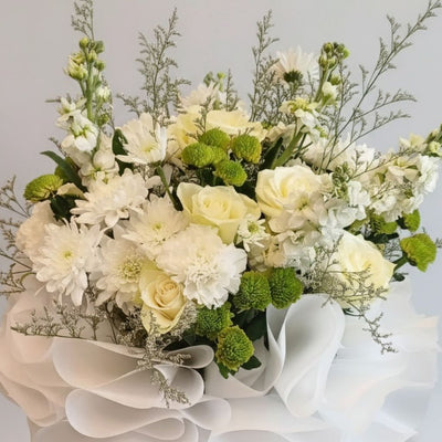Cloud Nine White & Green Bouquet