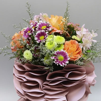 The Vibrant Papaya Sunset Bouquet