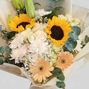 Sunny Radiance & Peach Dream Bouquet
