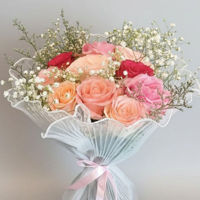 Pastel Dreams & Lace Delight Bouquet