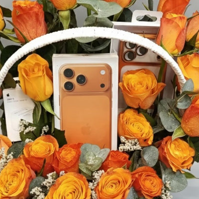 Golden Horizon Tech & Bloom Basket