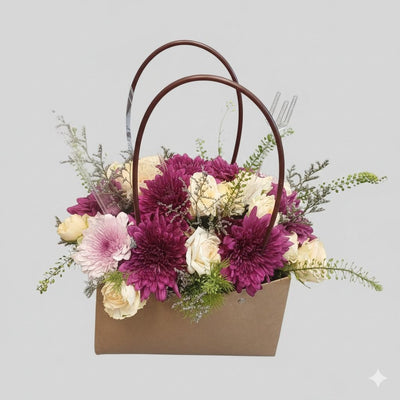 Deep Berry Boutique Bloom Bag