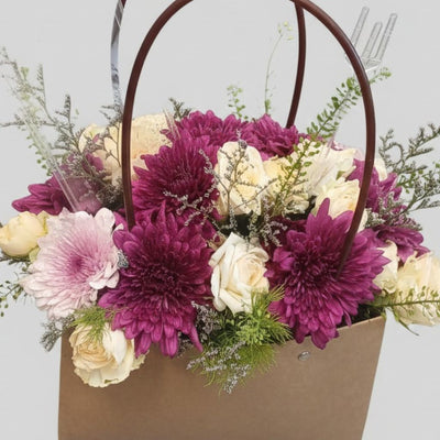 Deep Berry Boutique Bloom Bag