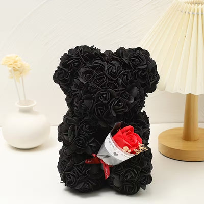 Black Rose Teddy Bear