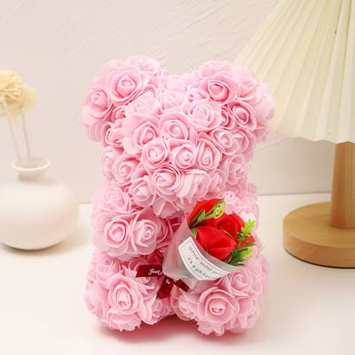 Light Pink Rose Teddy Bear