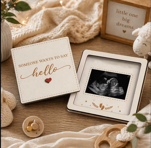 Baby Scan Keepsake Frame - Someone Wants to Say Hello