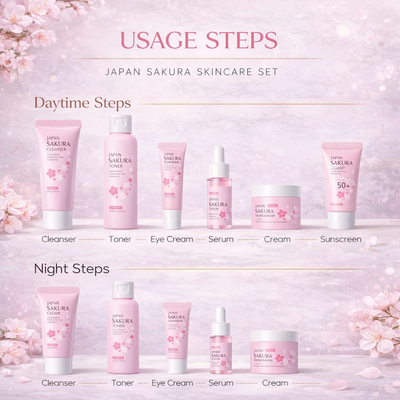 Japan Sakura Skincare Set – 6 PCS set