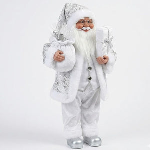 Sparkling Silver Santa